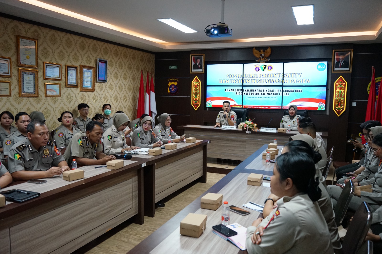 Prioritaskan Keamanan Dan Keselamatan Pasien, Rumkit Bhayangkara Laksanakan Sosialisasi Patient Safety Bagi Personel