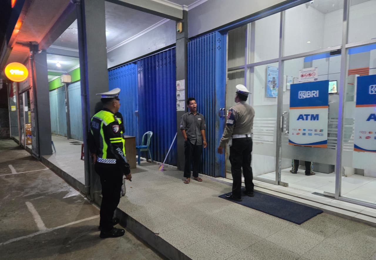 Piket Sat Lantas Patroli di Objek Vital diwilkum Polres Lamandau