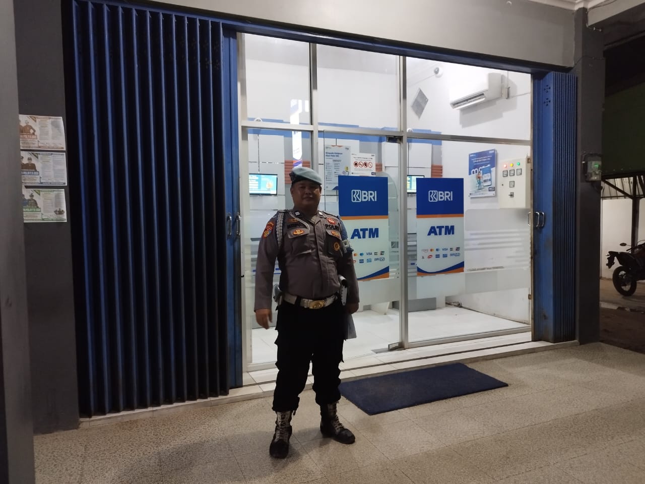 Cegah Gangguan Kamtibmas, Piket Polsek Bulik Patroli ATM