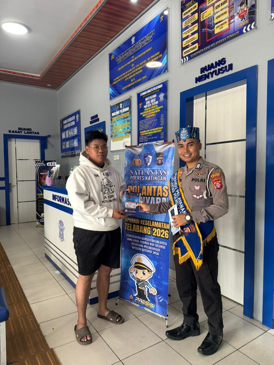 Satlantas Polres Katingan Hadirkan Layanan Humanis Lewat Program “Polantas Menyapa”