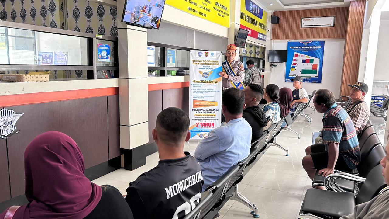Pelayanan Lebih Terbuka, Satlantas Katingan Sapa Warga Lewat Program Inovatif di Samsat Kasongan