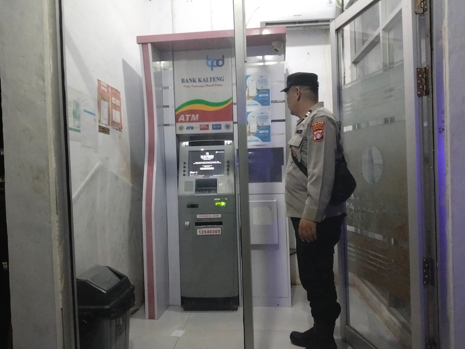 Cegah Gangguan Kamtibmas, Piket Polsek Bulik Patroli ATM