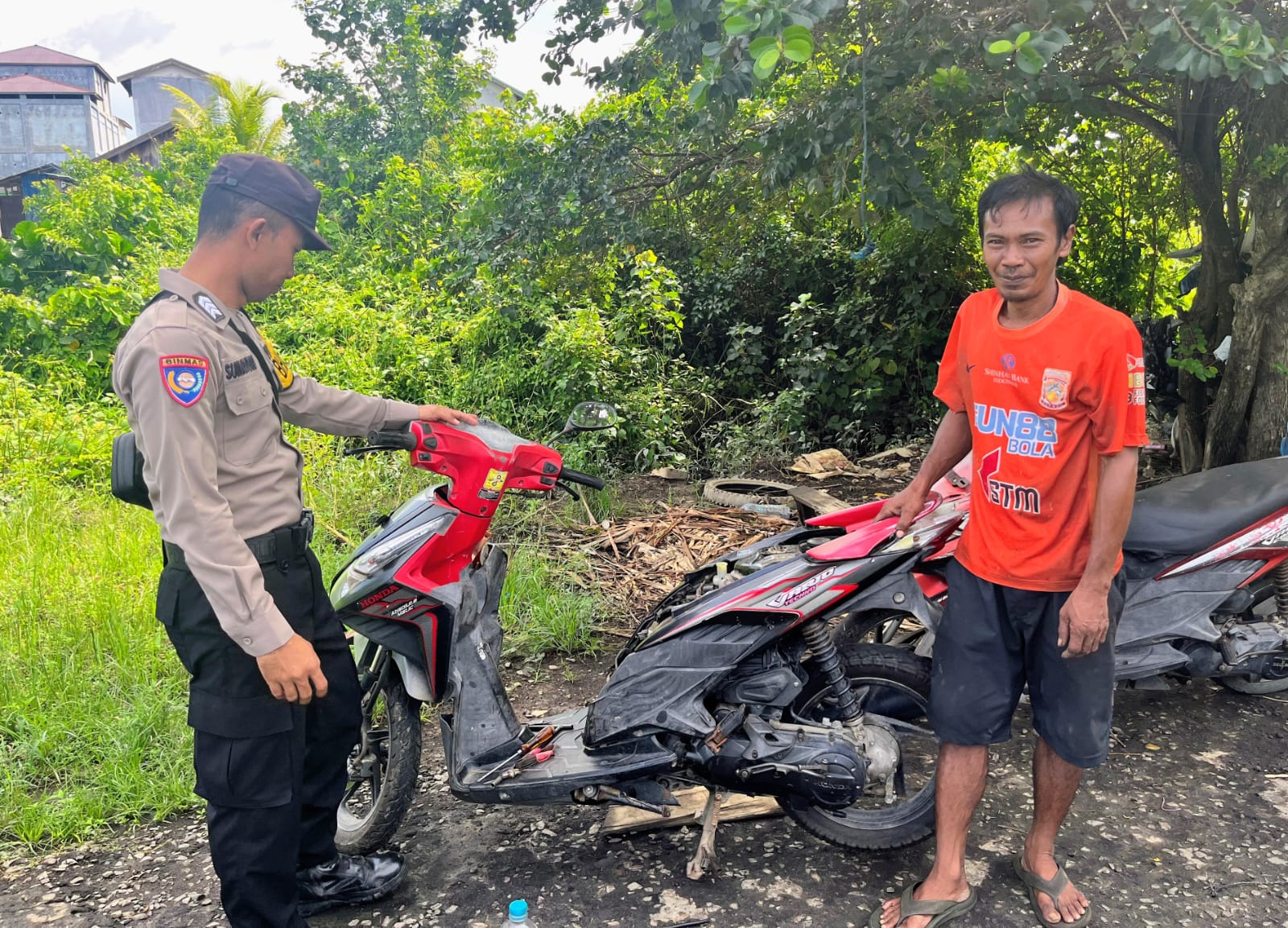 Demi Terciptanya Situasi Yang Aman dan Kondusif, Personil Polsek Katingan Kuala Kunjungi Warga Binaannya