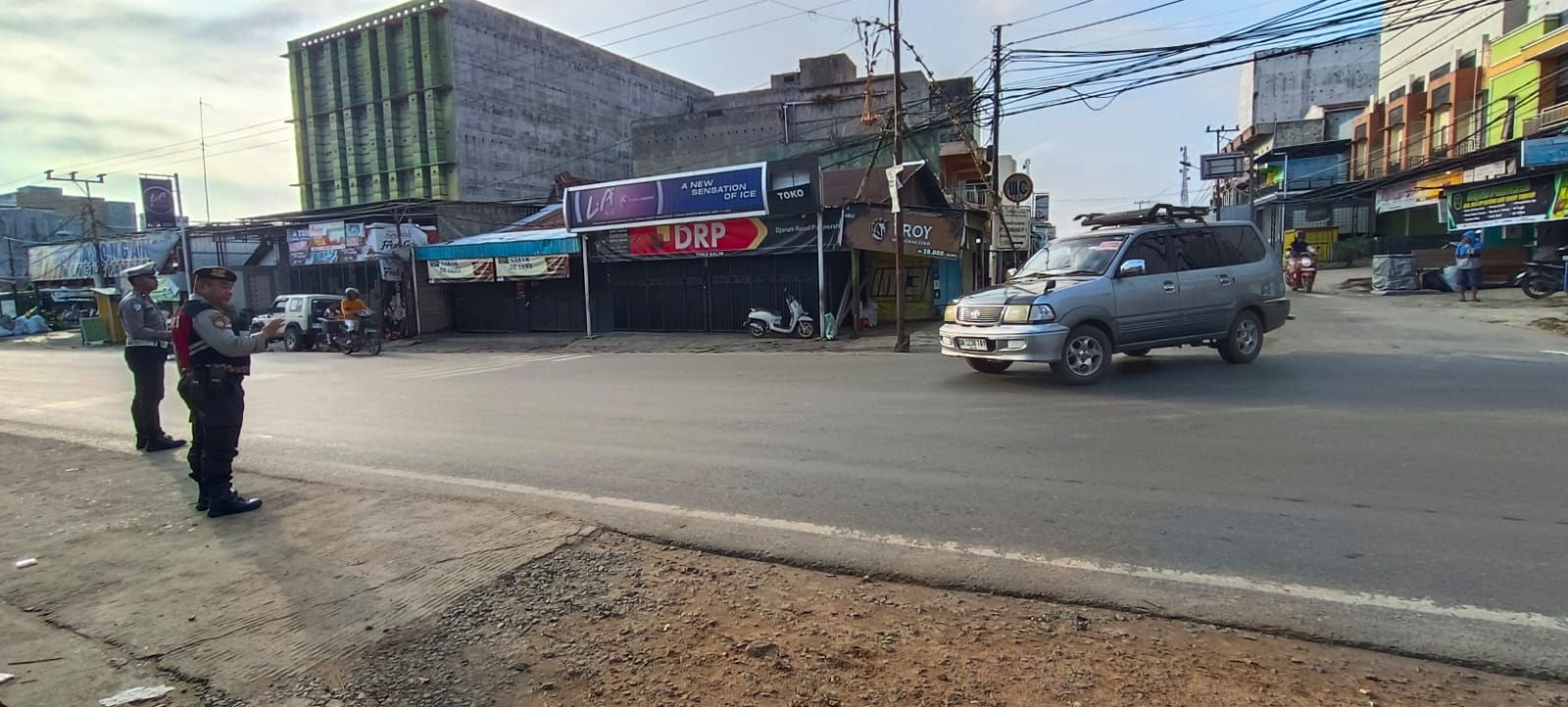 Sat Samapta Polres Katingan Laksanakan Gatur Pagi, Antisipasi Kemacetan dan Ciptakan Kamseltibcar Lantas.