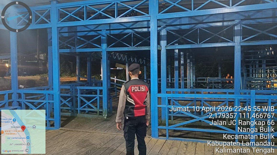 Wujudkan Kamtibmas Aman dan Kondusif, Sat Samapta Polres Lamandau Laksanakan Patroli Malam