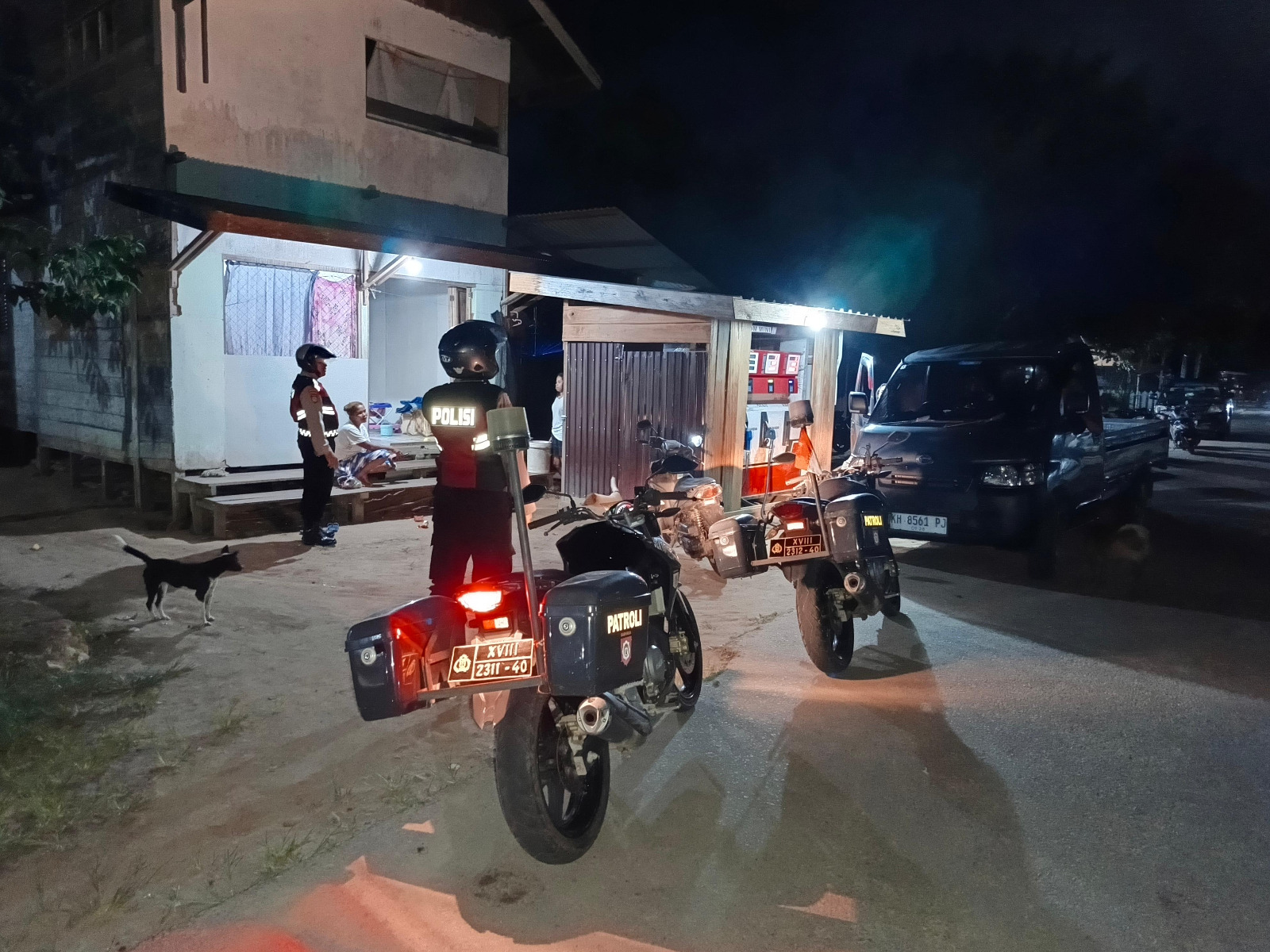 Piket Polsek Patroli kepertokoan diwilkum Polsek Delang