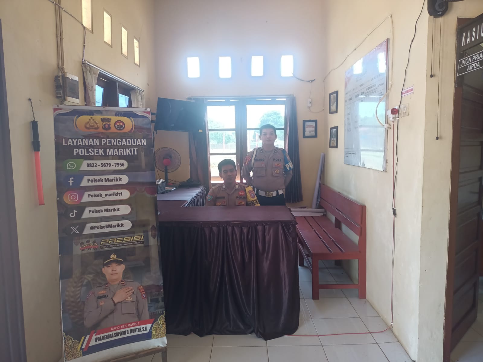 Layanan Siaga Polsek Marikit Kedepankan Profesionalisme dalam Piket Mako