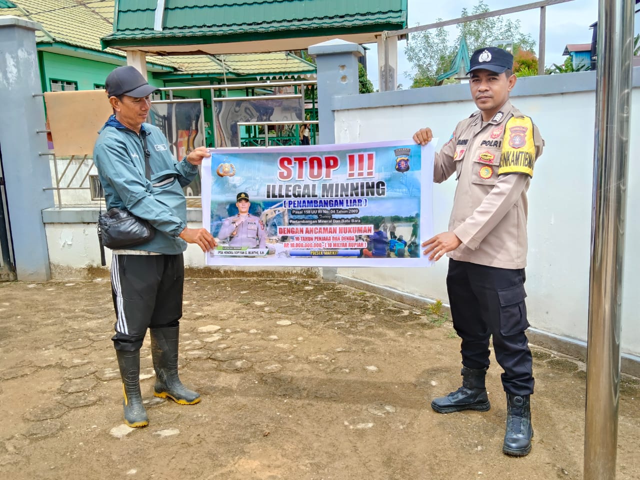 Ilegal Mining, Polsek Marikit melakukan Sambang Warga masyarakat.