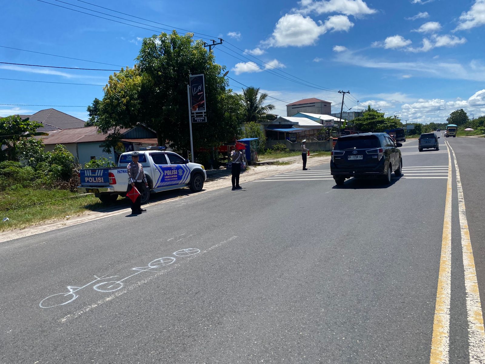 Antisipasi Laka Lantas, Satlantas Polres Katingan laksanakan patroli ke titik-titik lokasi rawan laka lantas.