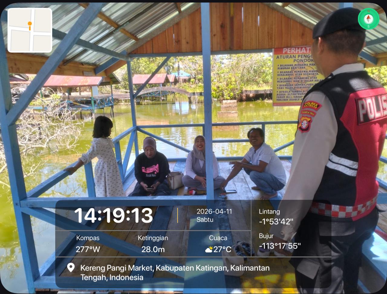 Dengan Patroli Dialogis, Polsek Tewang Sangalang Garing dan Pulau Malan Berikan Rasa Aman Kepada Masyarakat