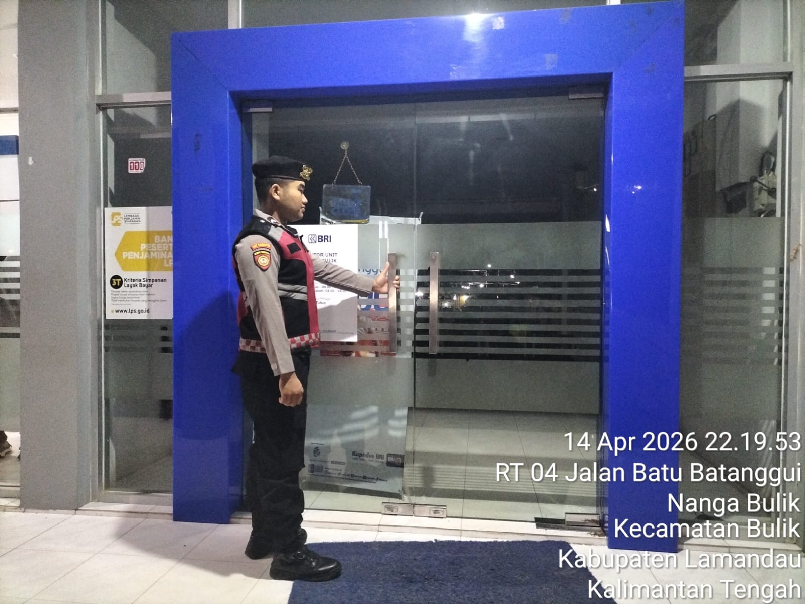 Sat Samapta Polres Lamandau Patroli di Objek Vital, Wilkum Polres Lamandau
