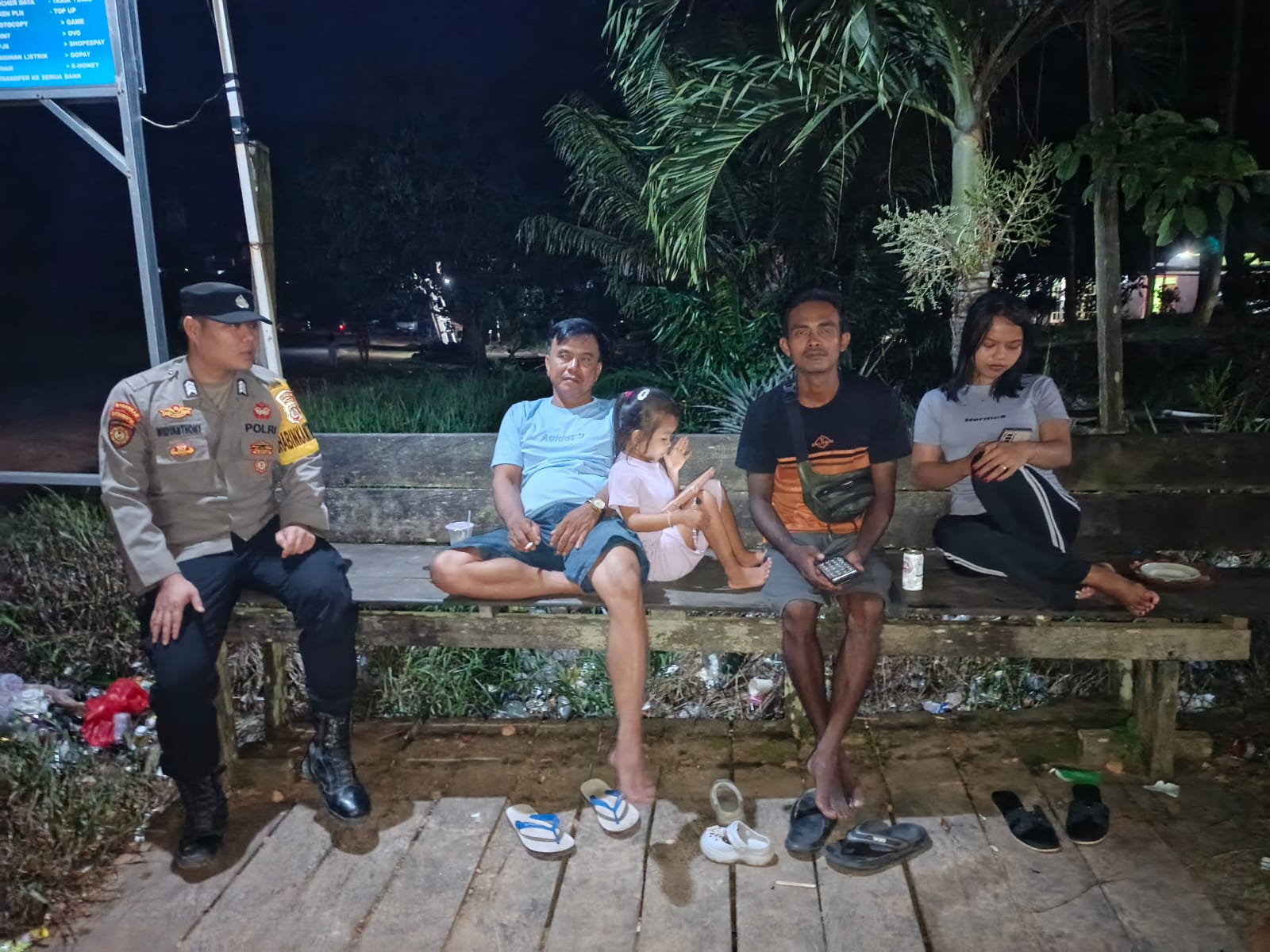 Piket Polsek Lamandau Sosialisasikan Penanggulangan Premanisme Berkedok Ormas