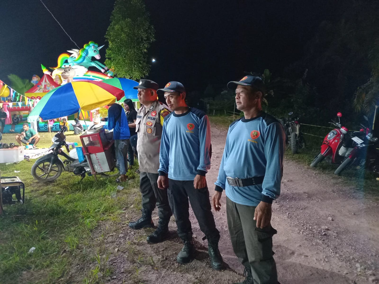 Polisi Amankan Pentas Seni Budaya HUT ke-21 Kecamatan Sematu Jaya