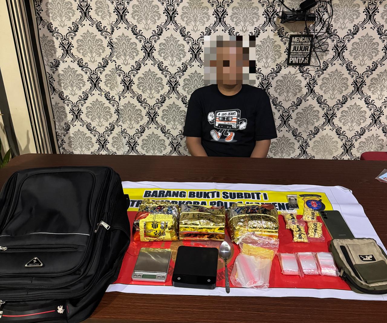 Kedok Tukang Bangunan Berhasil di Bongkar, Ditresnarkoba Polda Kalteng Ungkap 3 Kg Sabu dan 400 Butir Ekstasi Di Palangka Raya