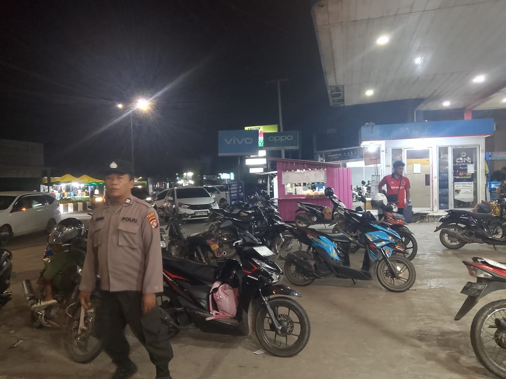 Personel Polsek melaksanakan Patroli di Wilkum Polsek Bulik