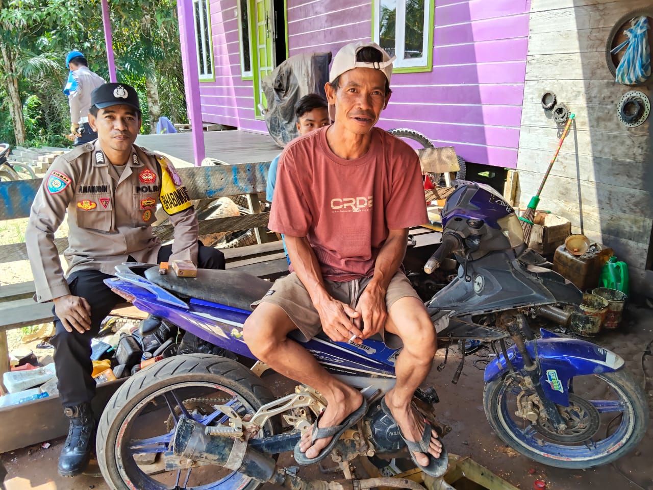 Laks sosialisasi Cooling System ke Masyarakat Polsek Marikit gencar laks giat tersebut di wilayah Kec. Marikit Kab. Katingan.