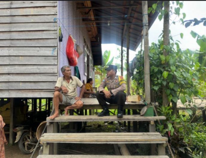 Polsek Katingan Tengah Sambang Kamtibmas