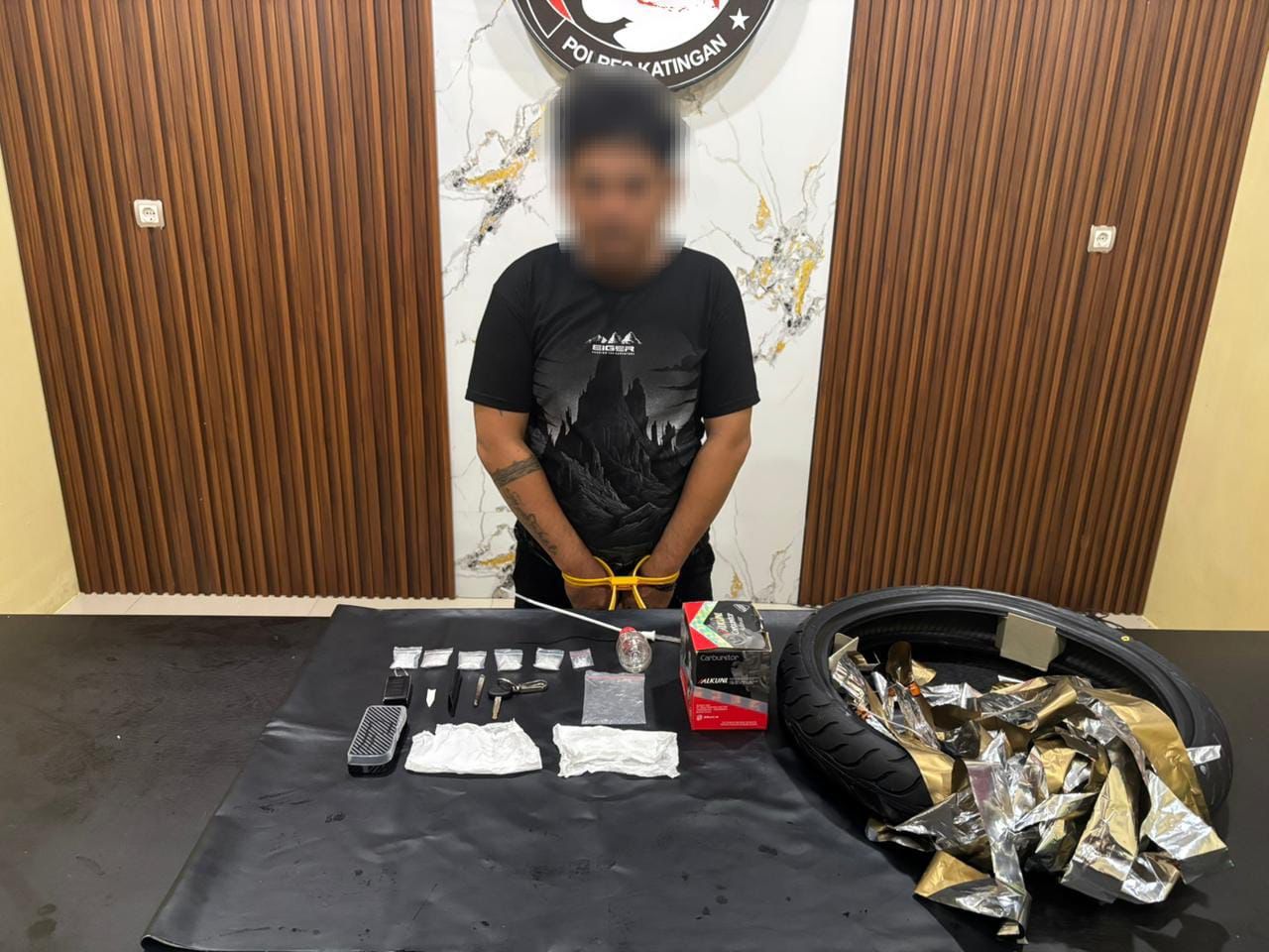 Diwarnai Aksi Kejar – Kejaran, Satresnarkoba Polres Katingan Bekuk Bandar Narkoba