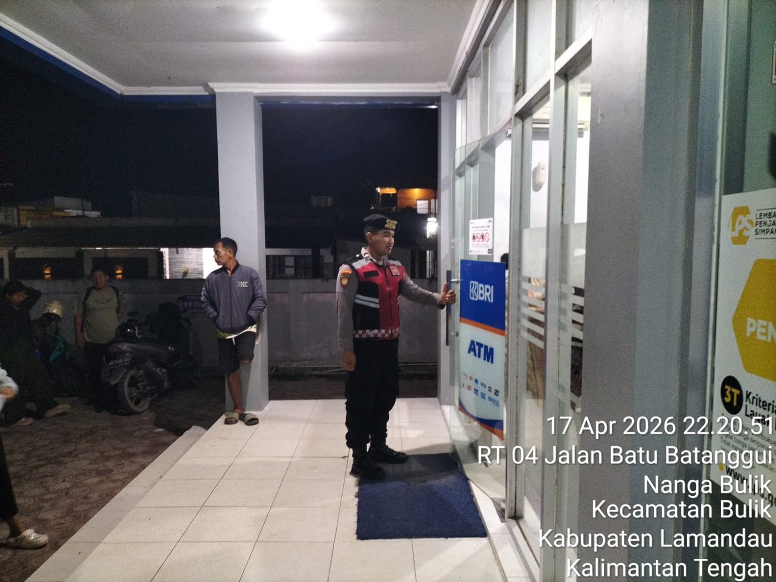 Piket Samapta melaksanakan Patroli di Objek-objek Vital Bank ATM