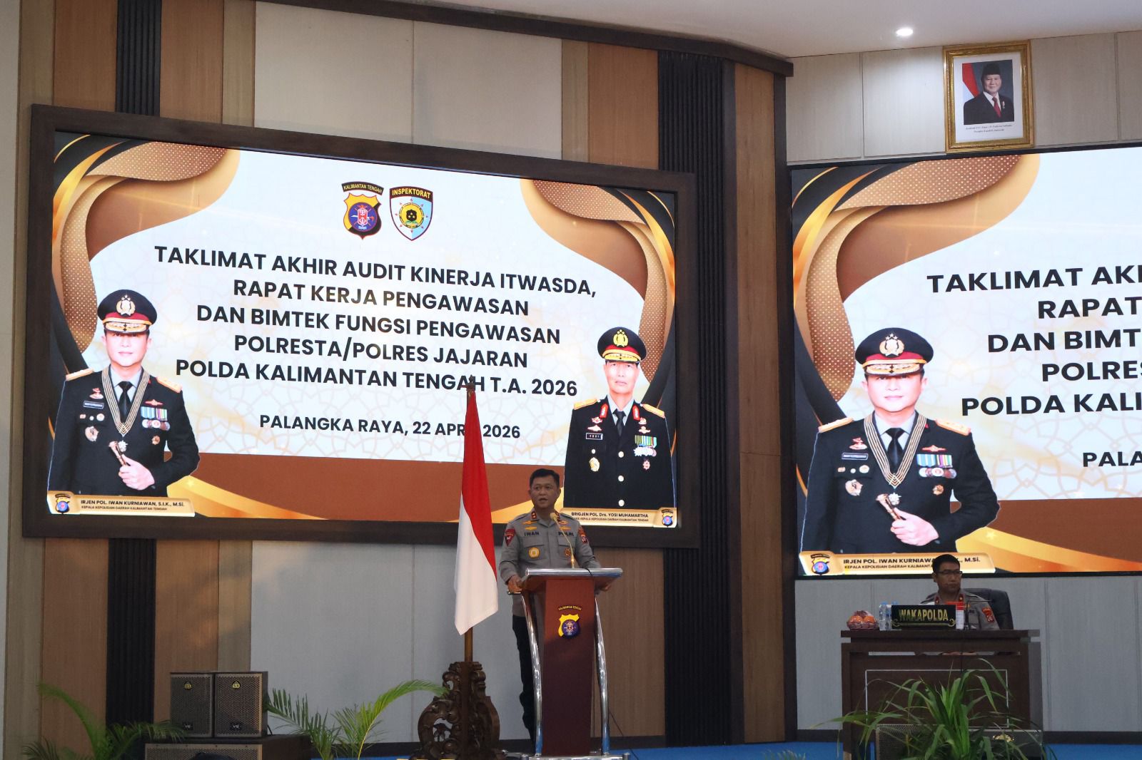 Irwasda Polda Kalteng Tutup Taklimat Akhir Audit Kinerja tahap I dan Buka Rakerwas Itwasda Polda Kalteng 2026