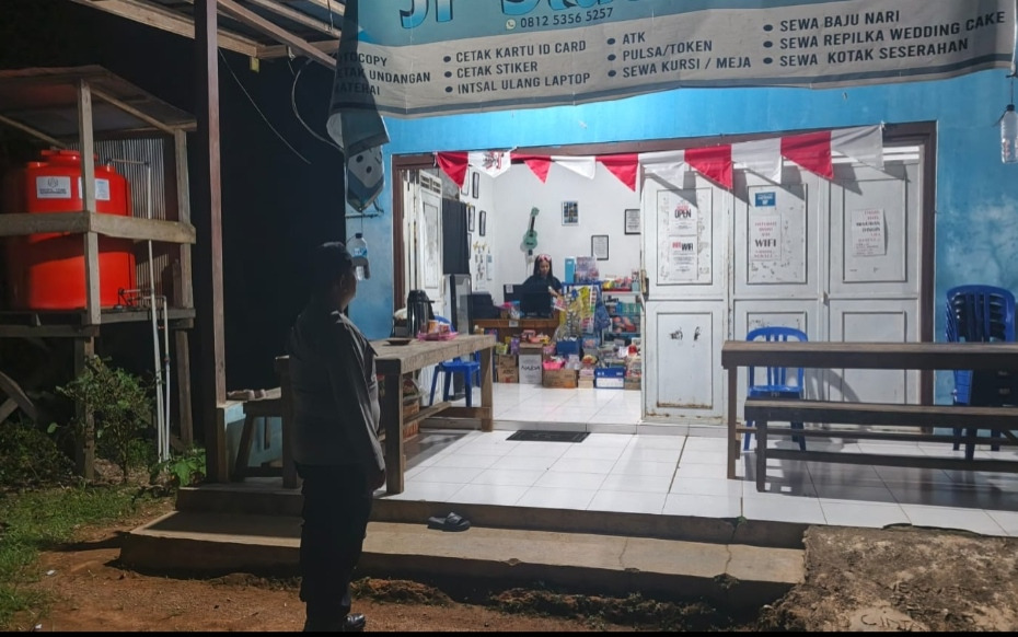 Piket Polsek Patroli kepertokoan diwilkum Polsek Delang