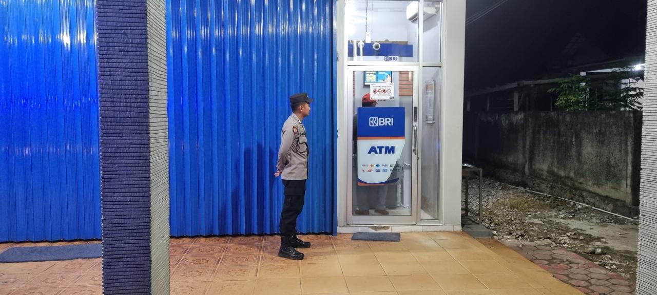 Piket Polsek Patroli ke Perbankan Atm