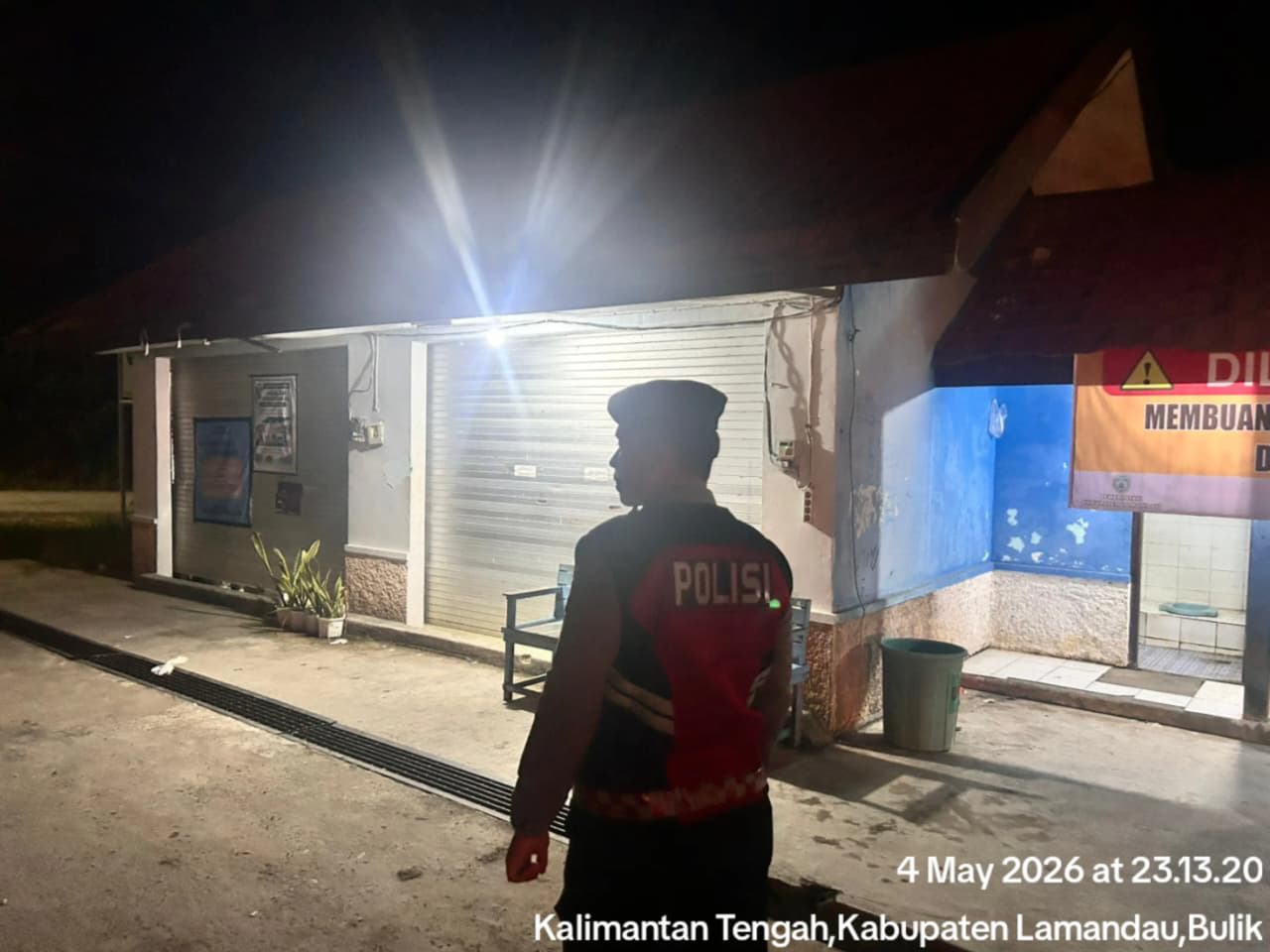 Wujudkan Kamtibmas Aman dan Kondusif, Sat Samapta Polres Lamandau Laksanakan Patroli Malam
