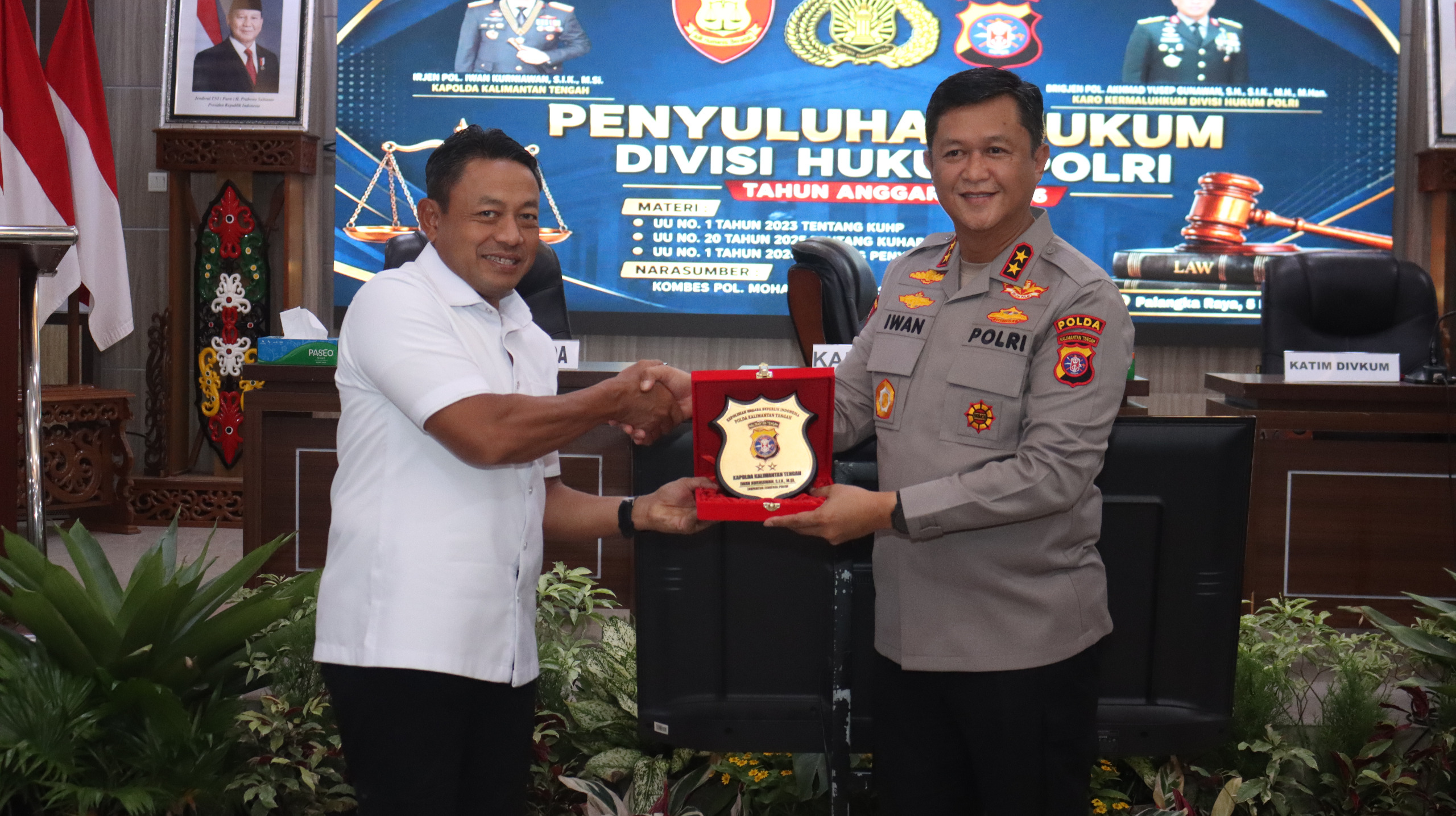 Divkum Polri Gelar Penyuluhan Hukum di Polda Kalteng, Wujudkan Penegakkan Hukum Lebih Humanis dan Berkeadilan
