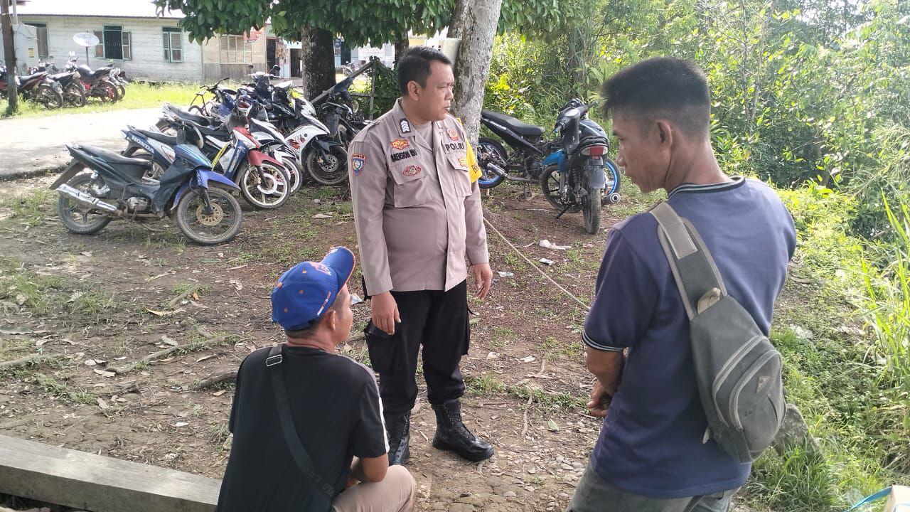 Perkuat Kamtibmas, Polsek Katingan Tengah Sambangi Warga