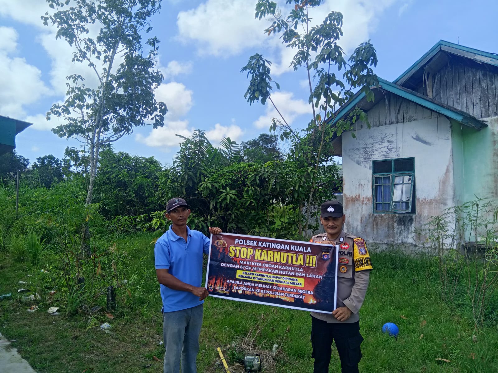 Cegah Kebakaran Hutan Dan Lahan, Bhabinkamtibmas Gencar Sosialisasi Ke Masyarakat