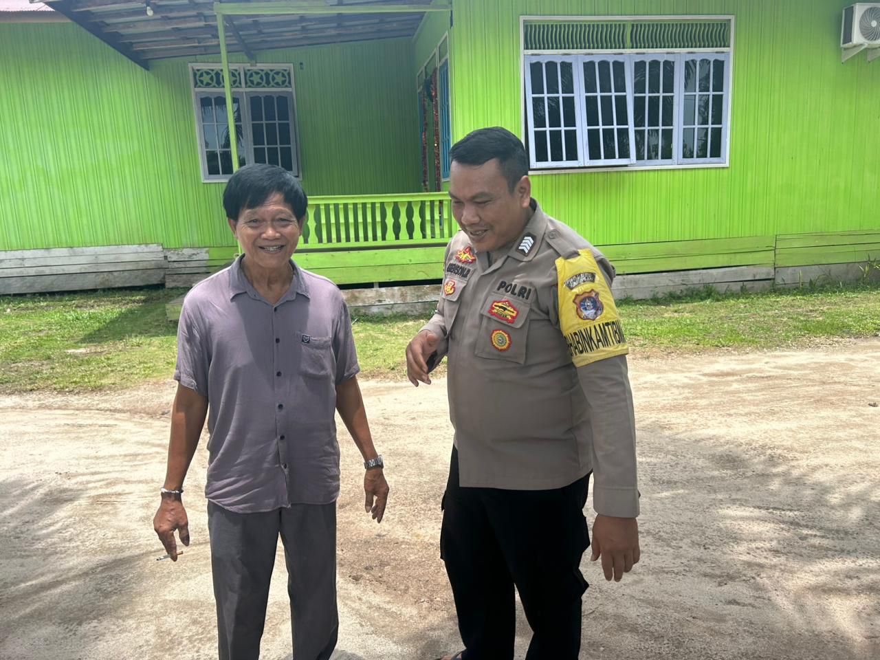 Perkuat Kamtibmas, Polsek Katingan Tengah Sambangi Warga