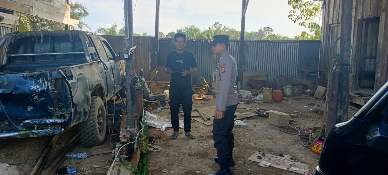 Silaturahmi Tetap Terjalin, Polsek Lamandau Sambangi Pelaku Usaha