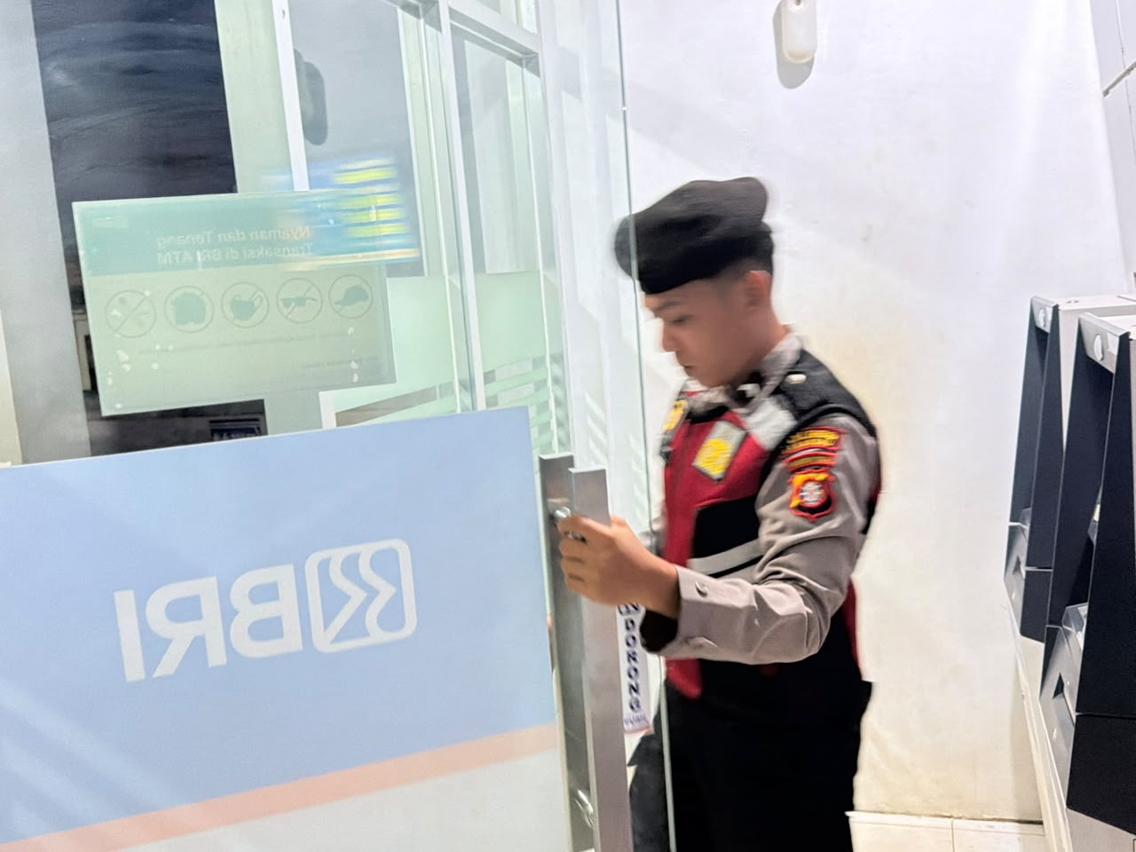 Sat Samapta Polres Lamandau Patroli ATM, Pastikan Keamanan Transaksi Masyarakat