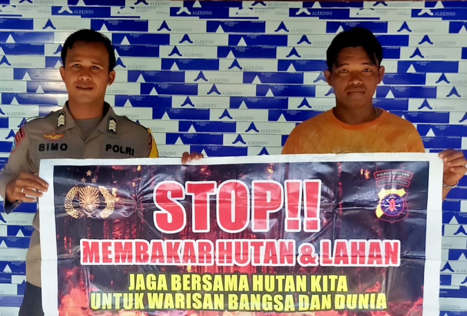 Upaya Pencegahan Karhutla, Bhabinkamtibmas Rutin Himbau Masyarakat tentang Bahaya Karhutla