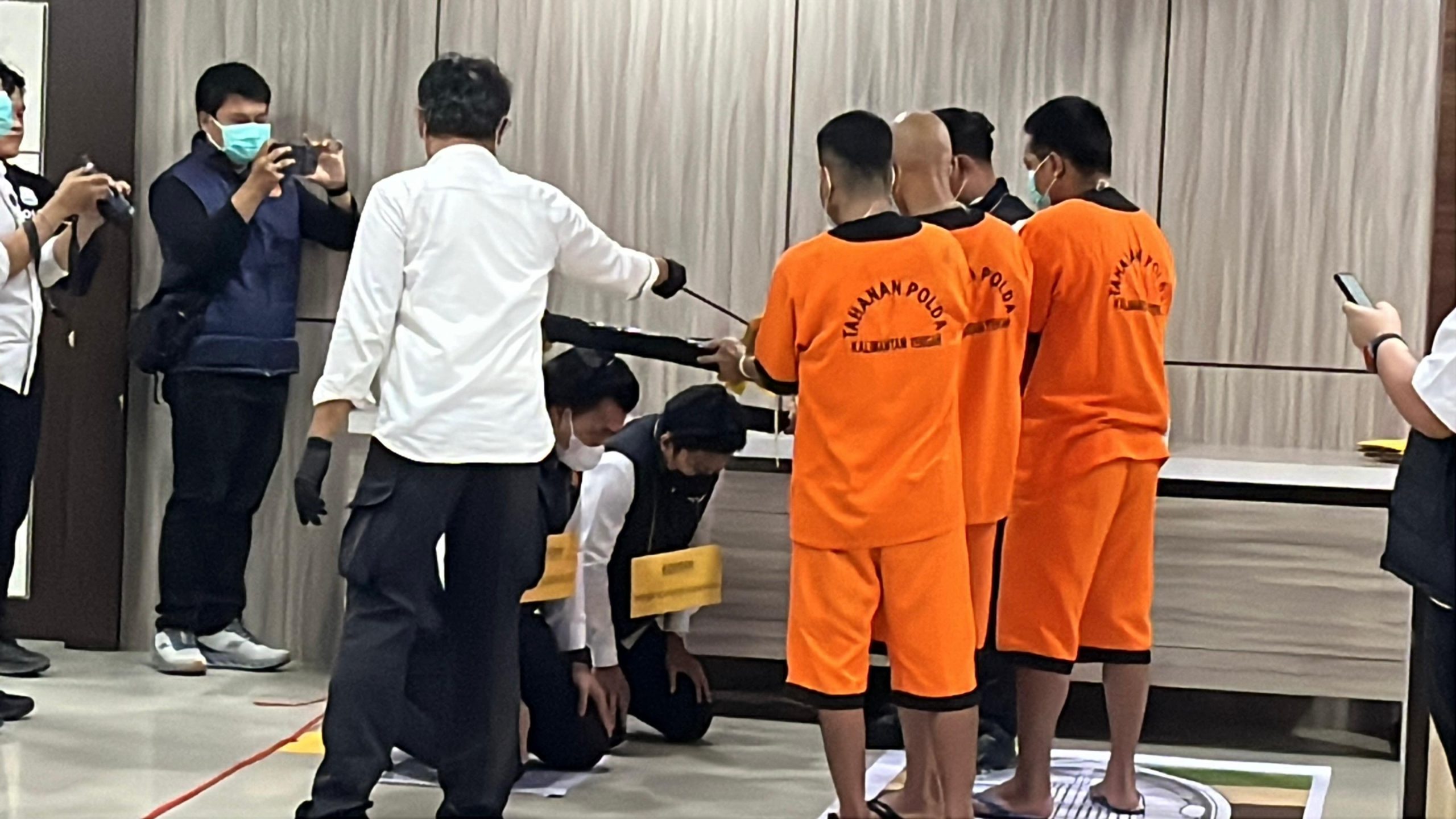 Polda Kalteng Gelar Rekonstruksi Kasus di Tumbang Kalemei