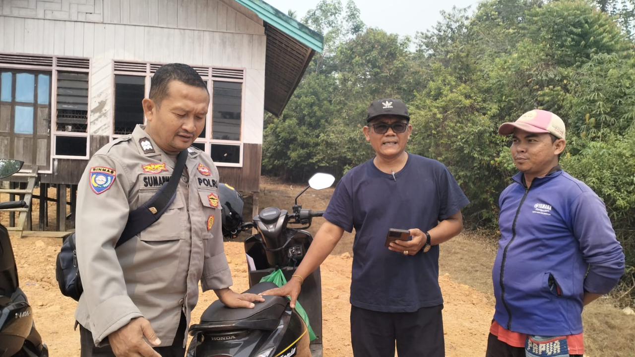 Polsek Katingan Tengah Sambang Kamtibmas
