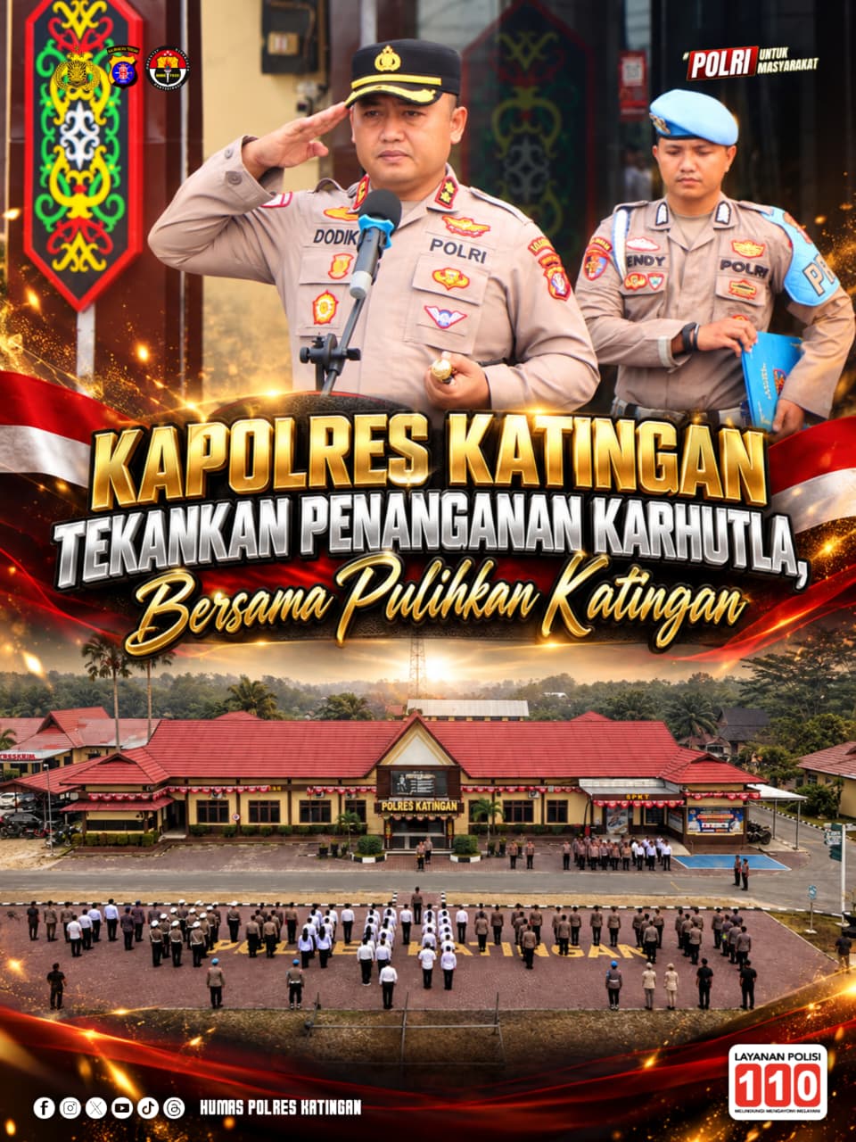 Kapolres Katingan Tekankan Penanganan Karhutla, Bersama Pulihkan Katingan