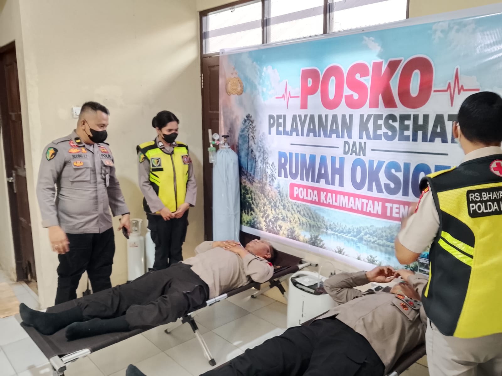 Gerak Cepat Tangani Dampak Karhutla, Tim Siaga Kesehatan Rumkit Bhayangkara Layani Masyarakat dan Petugas