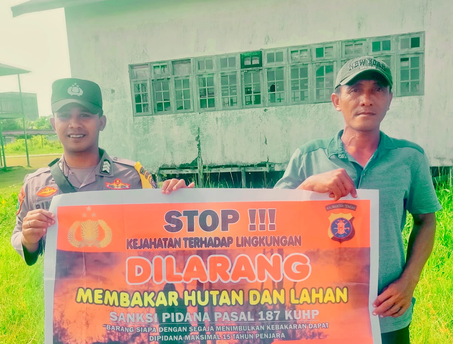 Upaya Pencegahan Karhutla, Bhabinkamtibmas Rutin Himbau Masyarakat tentang Bahaya Karhutla
