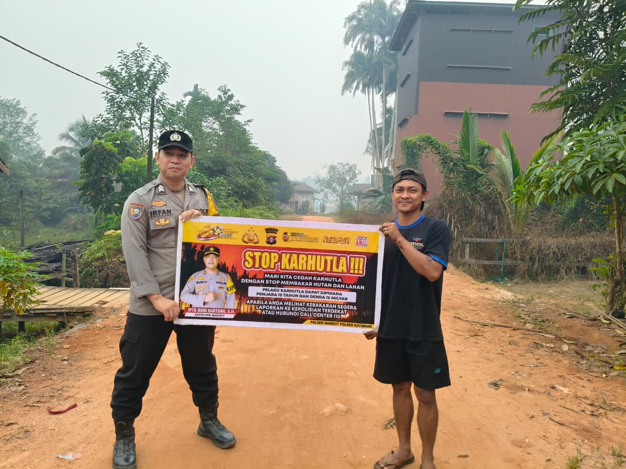 Cegah Asap! Polsek Marikit Ingatkan Bahaya dan Larangan Karhutla