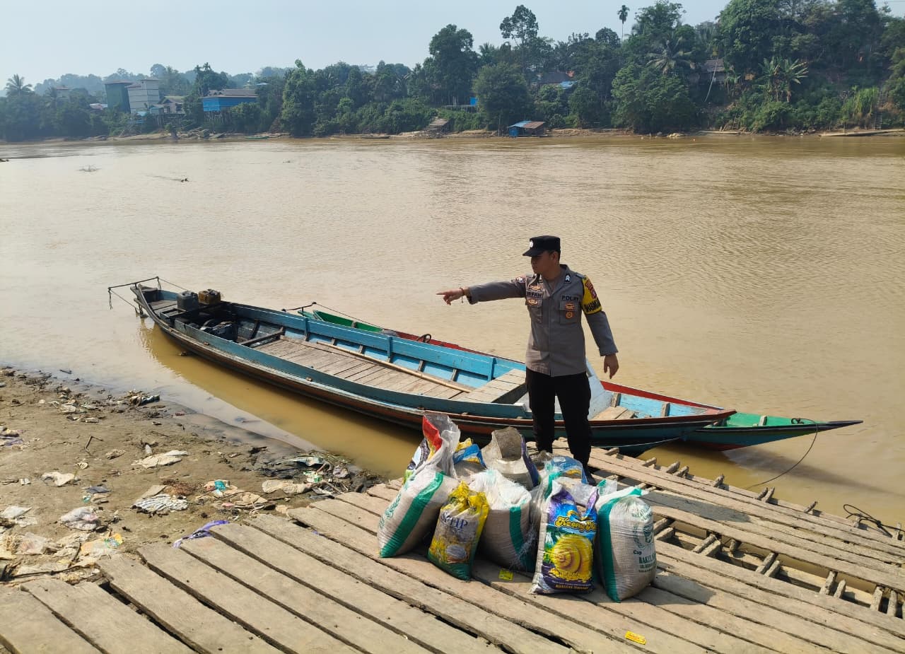 POLRI PRESISI HADIR DALAM MONITORING DAS KATINGAN DI KECAMATAN MARIKIT